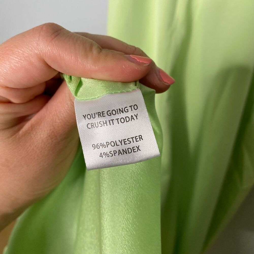 Yellow the Label Remington Dress in Pea Green - Picture 7 of 11